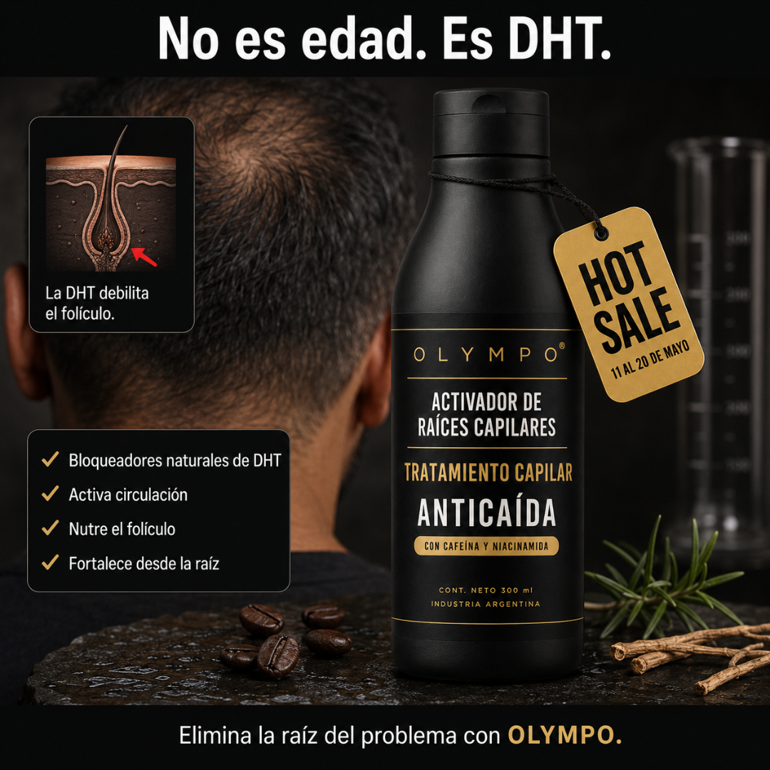 OLYMPO - Tratamiento Bloqueador DHT Activador de Raíces Capilares