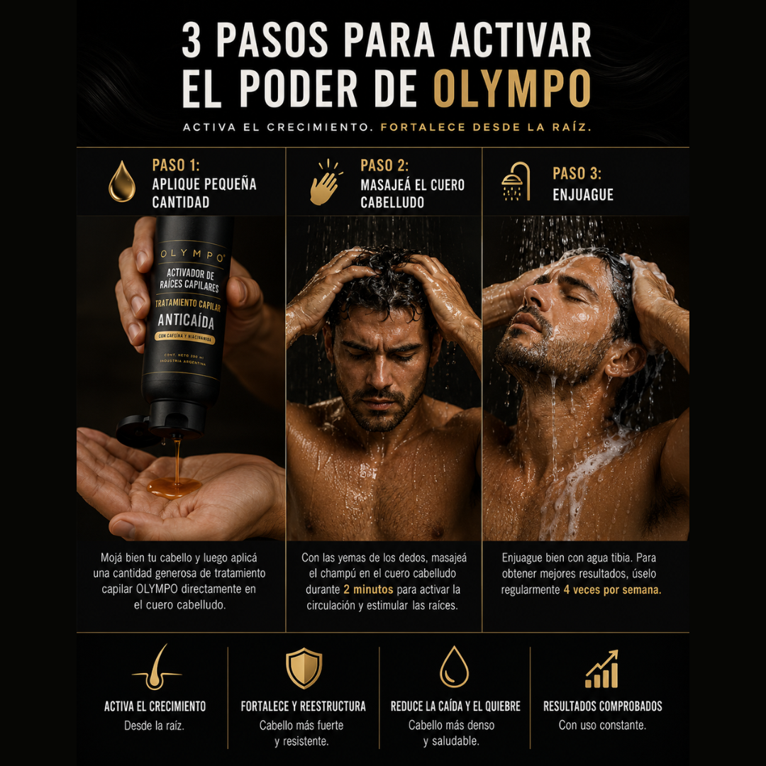 OLYMPO - Tratamiento Bloqueador DHT Activador de Raíces Capilares