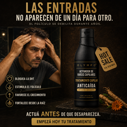OLYMPO - Tratamiento Bloqueador DHT Activador de Raíces Capilares