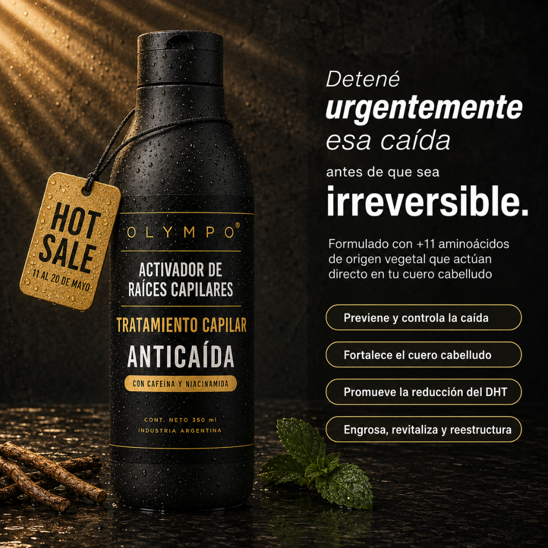 OLYMPO - Tratamiento Bloqueador DHT Activador de Raíces Capilares